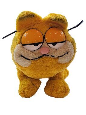 Vintage Dakin 1981 Sitting Garfield Cat Plush Stuffed Animal 10"